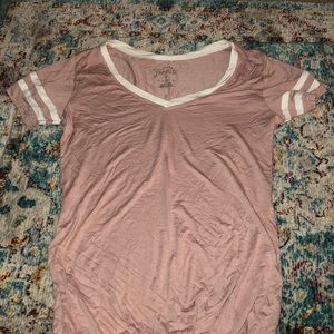 Pink vneck